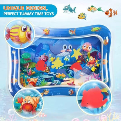 Baby Kids Water Play Mat - Inflatable Infant Tummy Time Play mat