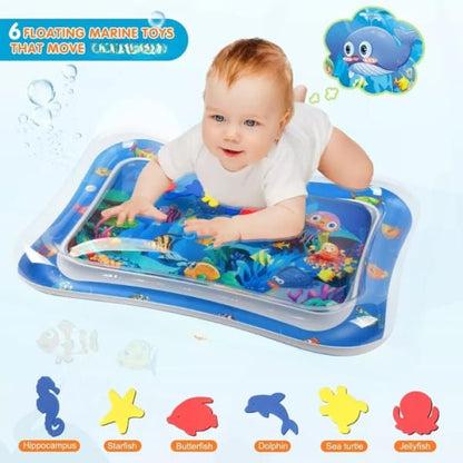 Baby Kids Water Play Mat - Inflatable Infant Tummy Time Play mat